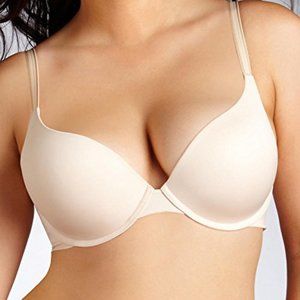 Parisa Fe Plunge Bra PT1042 32G Skin NWT